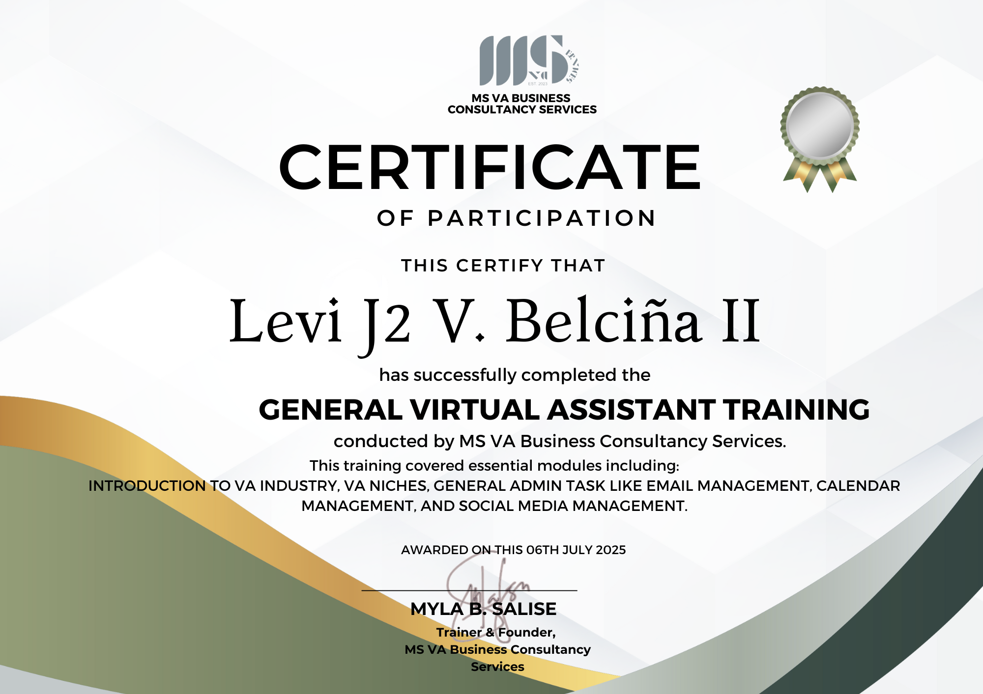 Certificate 6